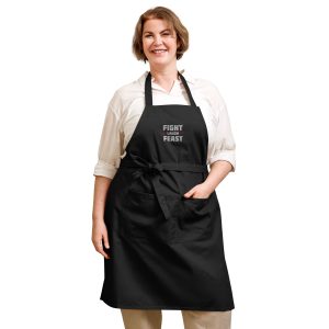 Fight Laugh Feast cotton apron