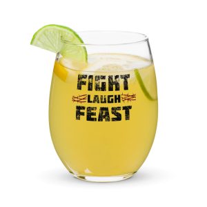 Stemless wine glass